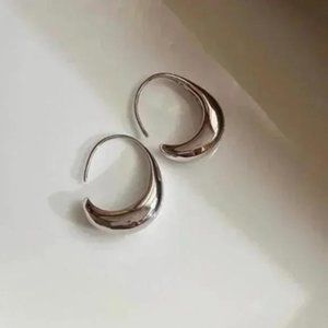 || S925 STERLING SILVER || NEW || HOOP EARRINGS